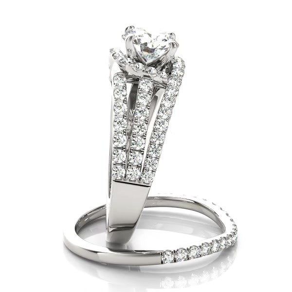 triple band wedding ring set