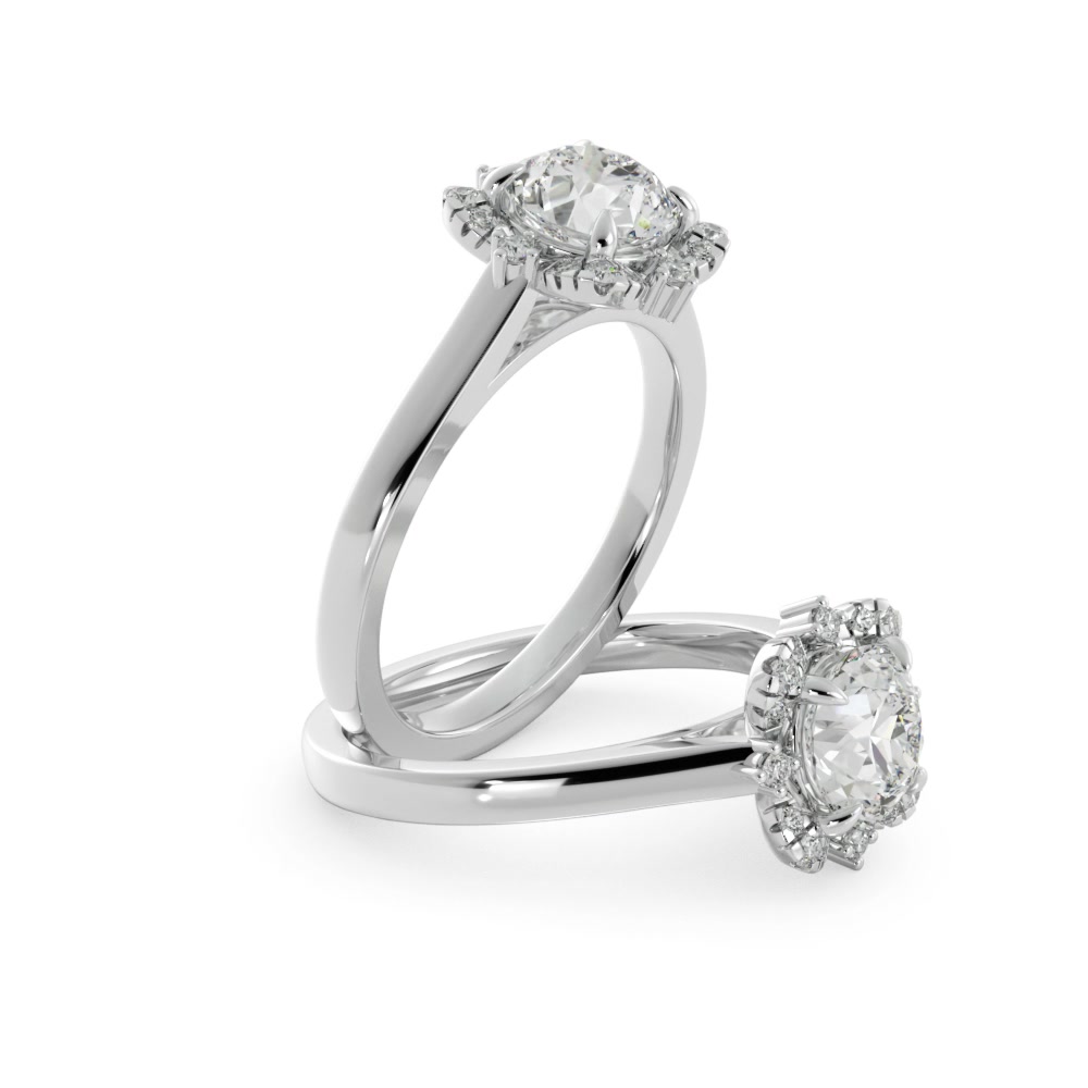 24karats - Reina 0.61 ct Twins Dual Reina Diamond Ring - 3000536297 / ZEN